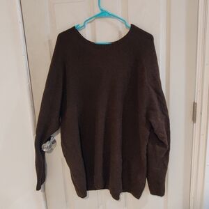 Uniqlo Cozy Brown Men's Sweater Wool Blend